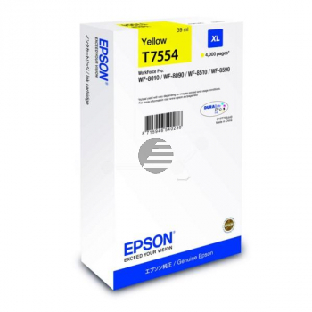 Epson Tintenpatrone gelb HC (C13T75544N, T7554)