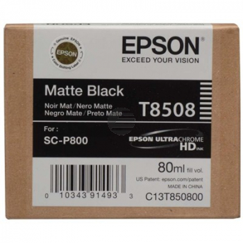 Epson Tintenpatrone schwarz matt (C13T85080N, T8508)