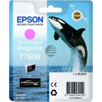 Epson Tintenpatrone magenta light (C13T76064N10, T7606)