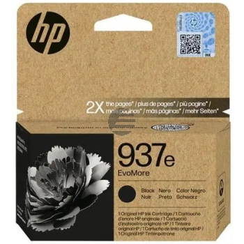 HP Tintendruckkopf EvoMore schwarz HC (4S6W9NE#CE1, 937e)