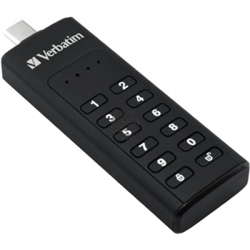 VERBATIM KEYPAD SECURE USB STICK 128GB 49432 USB 3.2 GEN1 USB-C schwarz