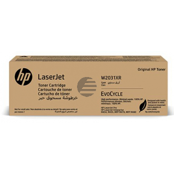 HP Toner-Kartusche (EvoCycle) cyan HC (W2031XR, 415X)