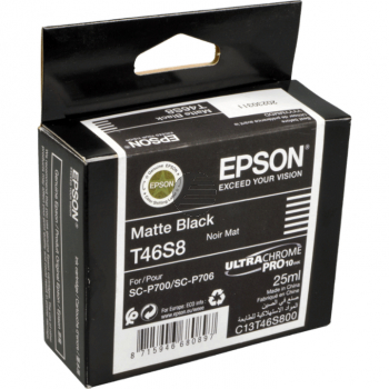 Epson Tintenpatrone schwarz matt (C13T46S80N, T46S8)