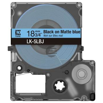 Epson Schriftbandkassette 18mm schwarz/blau (matt) (C53S672081, LK-5LBJ)