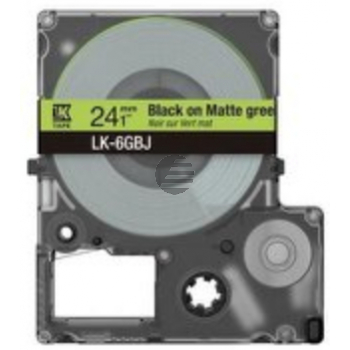 Epson Schriftbandkassette 18mm schwarz/grün (matt) (C53S672078, LK-5GBJ)