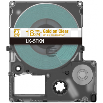 Epson Schriftbandkassette 18mm gold/transparent (C53S672097, LK-5TKN)