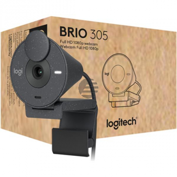 LOGITECH BRIO 305 FHD WEBCAM 960-001469 USB Kabel graphit