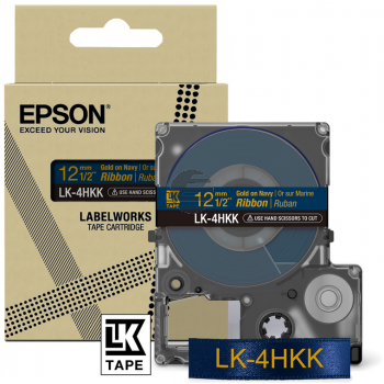 Epson Schriftbandkassette 12mm gold/navyblau (C53S654002, LK-4HKK)