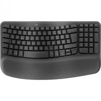 LOGITECH WAVE KEYS TASTATUR QWERTZ DE 920-012327 kabellos schwarz