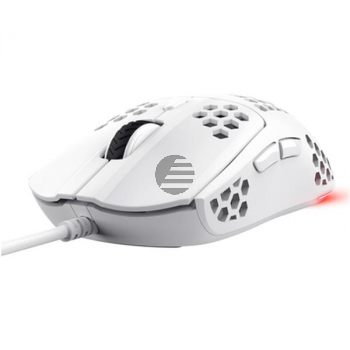 TRUST GXT928W HELOX GAMING MAUS WEISS 25389 6Tasten Kabel rechts