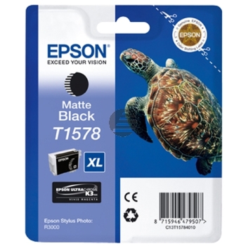 Epson Tintenpatrone schwarz matt (C13T15784N10, T1578)