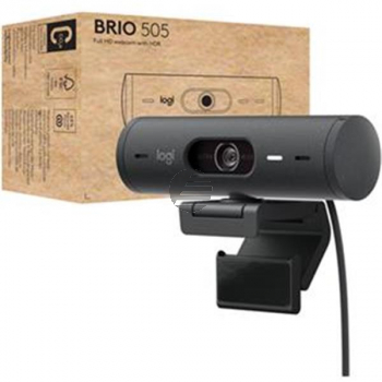 LOGITECH BRIO 505 HD WEBCAM 960-001459 1080p USB Kabel Mikrofon