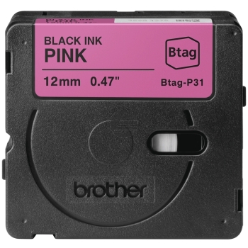 Brother Schriftbandkassette schwarz/pink (Btag-P31)