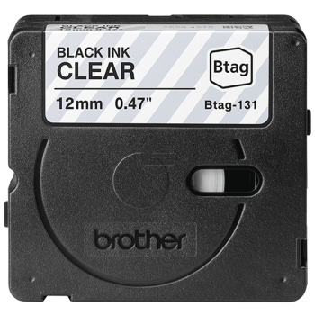 Brother Schriftbandkassette schwarz/transparent (BTAG-131)