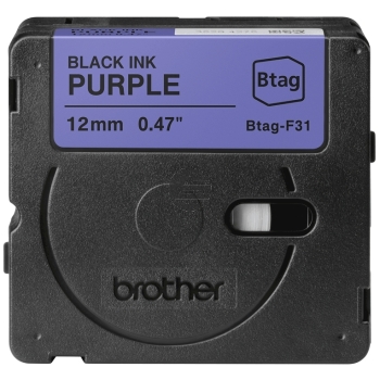 Brother Schriftbandkassette schwarz/lila (BTAG-F31)