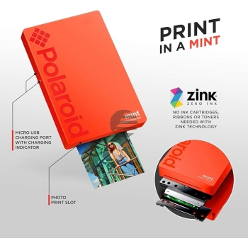 Polaroid Mint Pocket Printer (red)