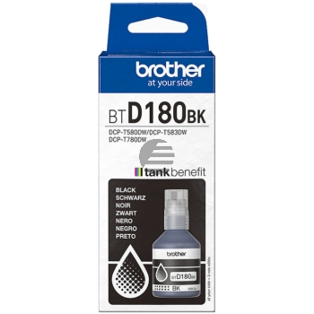 Brother Tintennachfüllfläschchen (tankbenefit) schwarz (BT-D180BK)