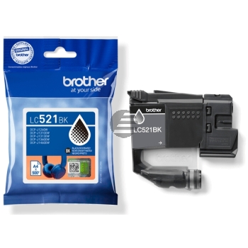 Brother Tintenpatrone schwarz (LC-521BK)