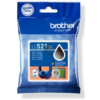 Brother Tintenpatrone schwarz (LC-521BK)