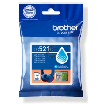 Brother Tintenpatrone cyan (LC-521C)