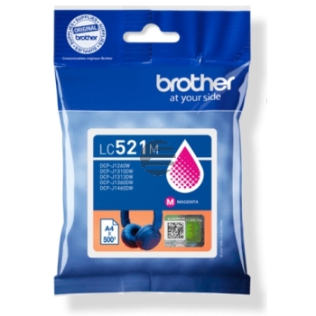 Brother Tintenpatrone magenta (LC-521M)