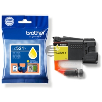 Brother Tintenpatrone gelb (LC-521Y)