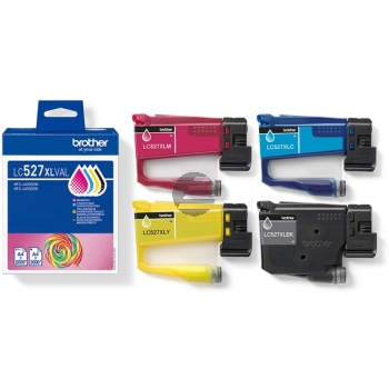 Brother Tintenpatrone gelb, magenta, schwarz, cyan HC (LC-527XLVAL)