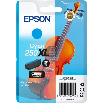Epson Tintenpatrone cyan HC (C13T16P24010, 250XL)