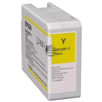 Epson Tintenpatrone gelb (C13T58C440, SJIC55P-Y)