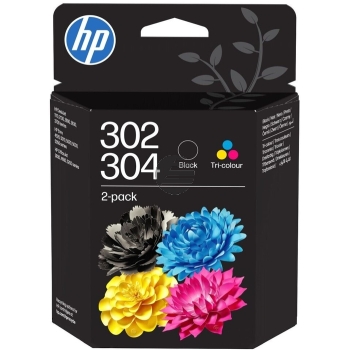 HP Tintendruckkopf cyan/magenta/gelb, schwarz (B82L1AE, 302, 304)