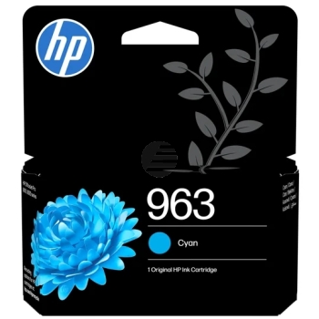 HP Tintenpatrone cyan (3JA23AE#LS1, 963)