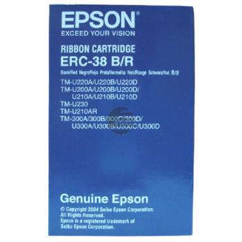 Epson Farbband Nylon schwarz/rot (C43S015376, ERC-38BR)