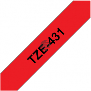 Brother Schriftbandkassette schwarz/rot (TZE-431)