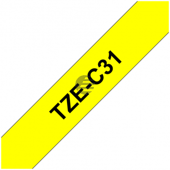 Brother Schriftbandkassette schwarz/signal gelb (TZE-C31)