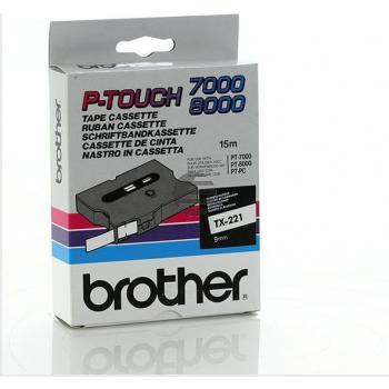 Brother Schriftbandkassette schwarz/weiß (TX-221)