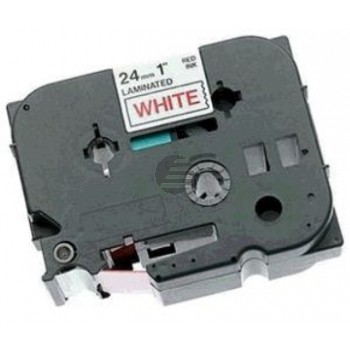 Brother Schriftbandkassette rot/weiß (TZE-252)