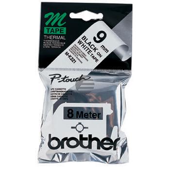 Brother Schriftbandkassette schwarz/weiß (M-K221)