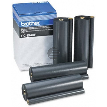 Brother Thermo-Transfer-Rolle 4 x schwarz (PC-104RF)