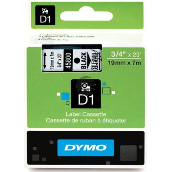Dymo Schriftbandkassette schwarz/transparent (S0720820)