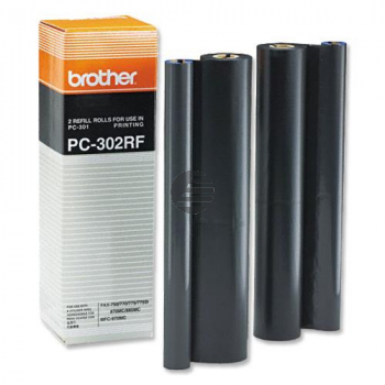 Brother Thermo-Transfer-Rolle 2 x schwarz (PC-302RF)