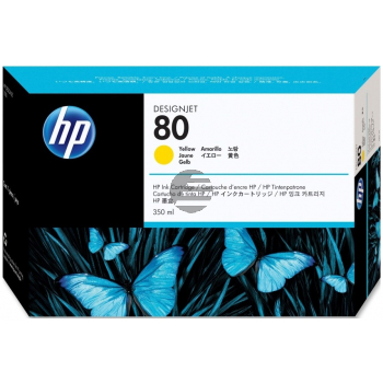 HP Tintenpatrone gelb HC (C4848A, 80)