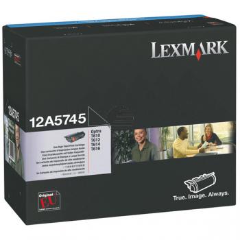 Lexmark Toner-Kartusche schwarz HC (12A5745)