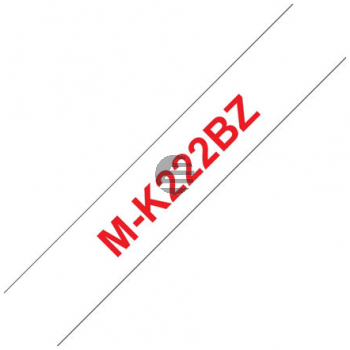 Brother Schriftbandkassette rot/weiß (M-K222BZ)