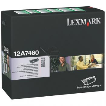 Lexmark Toner-Kartusche Prebate schwarz (12A7460)