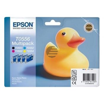Epson Tintenpatrone gelb, cyan, schwarz, magenta (C13T05564010, T0556) Epson Tintenpatrone gelb, cyan, schwarz, magenta (C13T05564010, T0556)