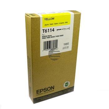 Epson Tintenpatrone gelb (C13T611400, T6114)