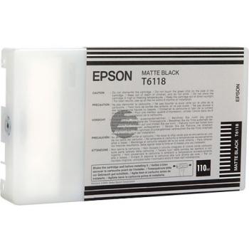 Epson Tintenpatrone schwarz matt (C13T611800, T6118)