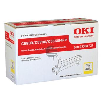 OKI Fotoleitertrommel gelb (43381721)