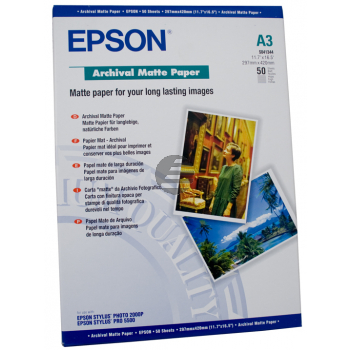 Epson Archival Matte Paper DIN A3 weiß 50 Seiten (C13S041344)