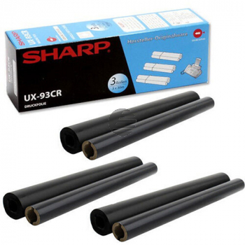 Sharp Thermo-Transfer-Rolle 3 x schwarz (UX-93CR)